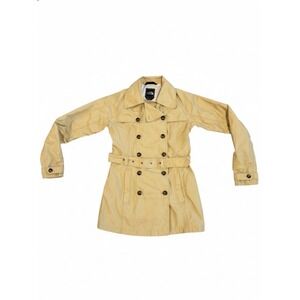 The North Face Womens Hyvent Trench Coat Flat Yellow Size S(P) Waterproof Belted